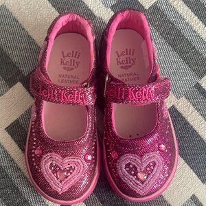 Pink Glitter Kids Shoes